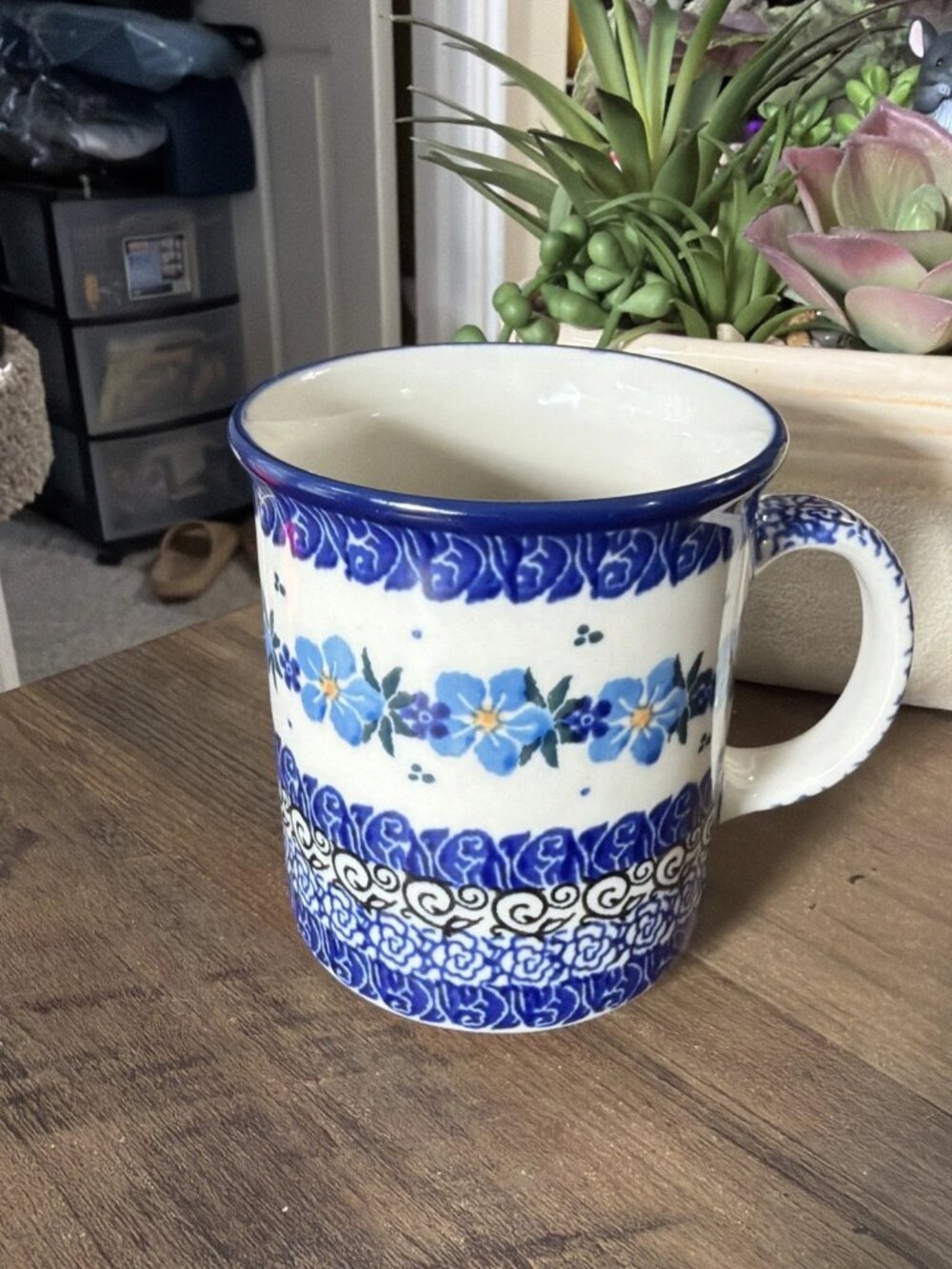 Boleslawiec Forget Me Knot Unikat (Signature) Mug - EUC